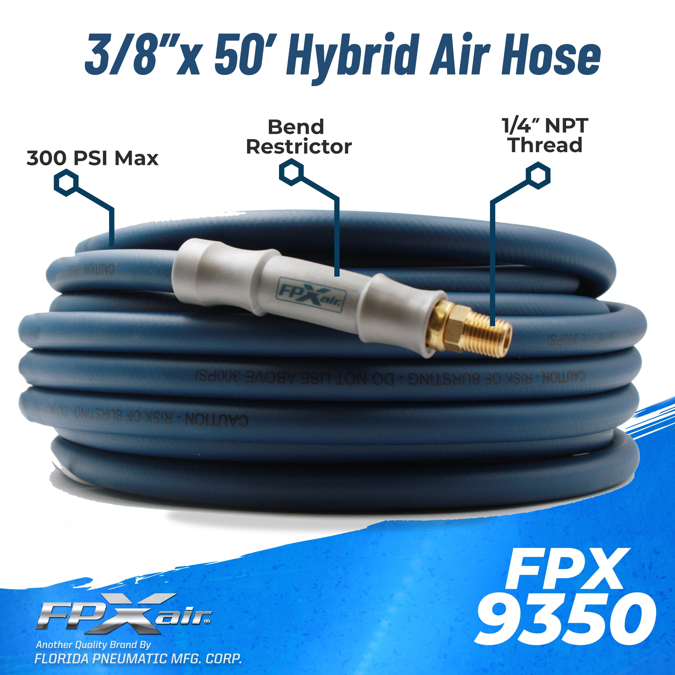 FPXAIR 3/8” hybrid air hose - 50 Feet