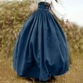 thumbnail image 1 of TIMIFIS Jupe Longue Victorienne pour Femme Vintage Taille Haute Jupe Trapèze - Été, 1 of 7