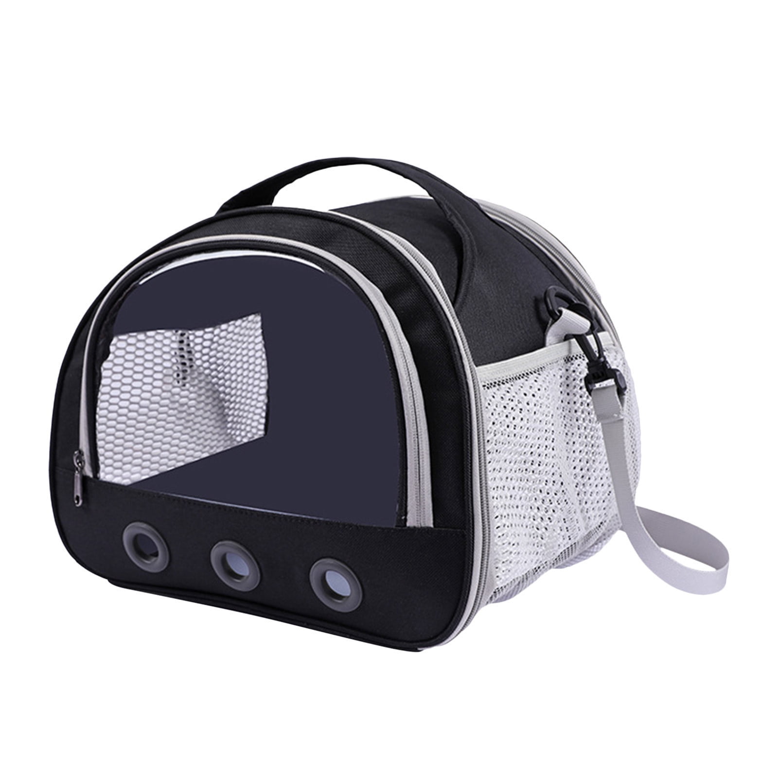 Cat Carriers Dog Carrier Pet Carrier for Small Medium Cats Dogs, Soft-Sided Dog Travel Bag with Safety Zippers, Collapsible Pet Carrying Case 12.2x9.84x11.42 Inch Black