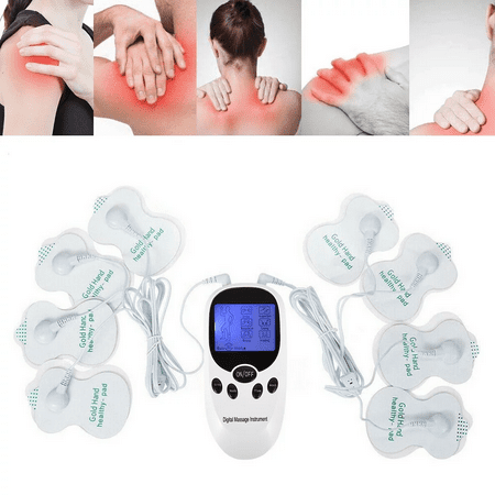 Dznils Tens Usb Machine Unit Electrical Massager Pulse Muscle Stimulator Dual Channel
