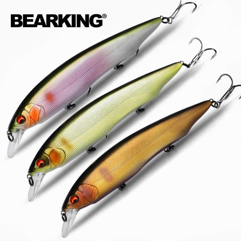 3PCS Bearking Kanata Fishing Lures 20 Colors Minnow Crank Tungsten Weight System Wobbler Artificial Bait 160mm 30g