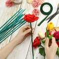 thumbnail image 4 of 50 Pcs Wooden Plant Stakes, Garden Floral Plant Support Sticks for Indoor Outdoor Plants, Small Plant Stakes for Tomatoes Peppers Green Vine Plants Decor Extending Flowers and Leaf Stems (18 inch), 4 of 7