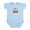 Sky Blue, variant on CafePress - Polish Flag D (Detroit) Infant Bodysuit - Baby Light Bodysuit, Size Newborn - 24 Months
