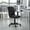 Black, variant on Emma + Oliver Mid-Back Purple Quilted Vinyl Swivel Task Office Chair with Arms