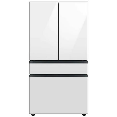 Samsung RF29BB860012 29 Cu. Ft. Bespoke White Glass 4-Door French Door Refrigerator