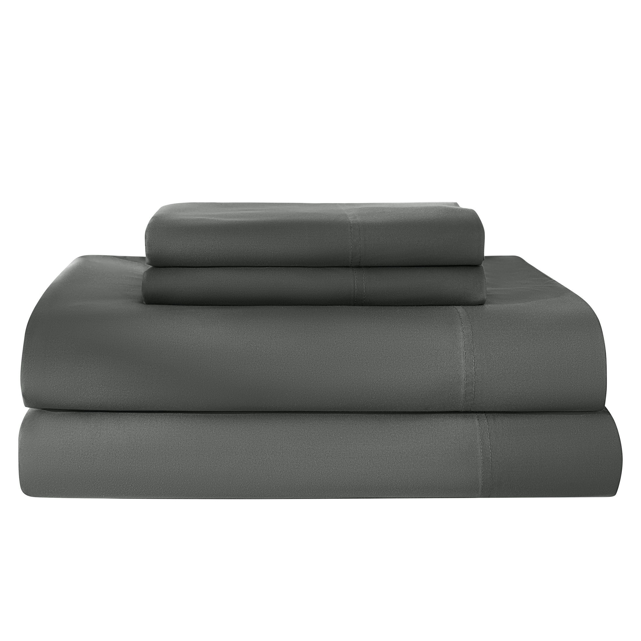 Sonoro Kate Bamboo Fiber Queen Sheet Set, 4-Piece, Dark Gray photo 6