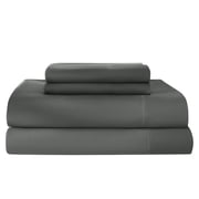 Sonoro Kate Luxury Cooling Bamboo Bed Sheet Set - Deep Pockets - 4 Piece, Queen, Dark Gray