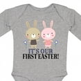 thumbnail image 4 of Inktastic Twins First Easter Boy Girl Boys or Girls Long Sleeve Baby Bodysuit, 4 of 5