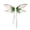 White, variant on Helii Women's Butterfly Fairy Wings with Floral Leaf Vine Decor, Lightweight Sheer Organza Wings for Adults, Sparkly Halloween Party Costume Accessory for Photo Shoot Stage Purple,One Size