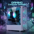 thumbnail image 3 of STGAubron Gaming Desktop PC, Intel Xeon E5 up to 3.3G, 32G RAM, 1T SSD, Radeon RX 590 8G, WiFi, BT 5.0, RGB Fan x 4, Win 11 Home, 3 of 5