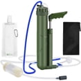 thumbnail image 1 of Filtro de agua portátil de 8000 litros, purificador de agua con pajita de 0,0001 micrones, purificador de agua de alta filtración adecuado para campamentos, viajes y emergencias al aire, 1 of 5
