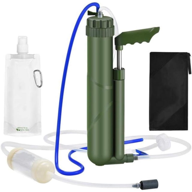 Filtro de agua portátil de 8000 litros, purificador de agua con pajita de 0,0001 micrones, purificador de agua de alta filtración adecuado para campamentos, viajes y emergencias al aire