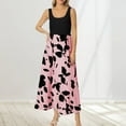 thumbnail image 2 of YFELWZ Womens Plus Size Spring Summer Print Elegant Dress Pink S, 2 of 5