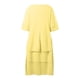 thumbnail image 5 of Vestido informal de manga corta y cuello redondo liso para mujer: doble capa con abertura, corte holgado, para el día a día, fiestas y ocasiones elegantes, 5 of 7