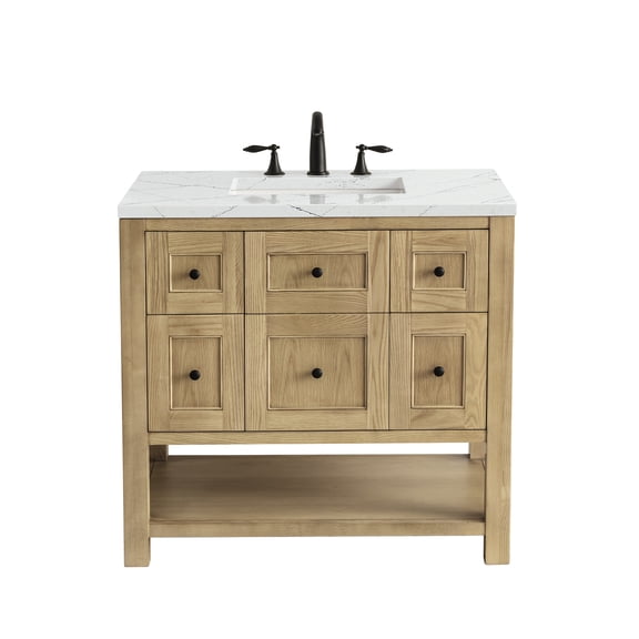 James Martin Vanities 330-V36-LNO-3ENC Breckenridge 36" Free Standing Single Basin Poplar