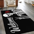 thumbnail image 4 of Area Rug for Living Room, Skeletons Roses Non-Slip Indoor Large Carpet for Bedroom/Dining Room, Horror Minimalism Modern Aesthetic Washable Low-Profile Rectangle Floor Mat Runner Rugs - 3 x 5 Ft, 4 of 7