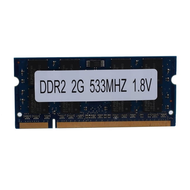 Memoria RAM DDR2 de 2 GB para portátil, 533 MHz, PC2 4200 SODIMM, 1,8 V, 200 pines para memoria AMD para portátil.