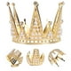 thumbnail image 4 of Corona de novia con forma de triángulo, tocado con diamantes de imitación, tiara de perlas, decoración para tartas de fiesta, accesorio para el cabello, tocado de boda, suministros de boda, adorno d, 4 of 4