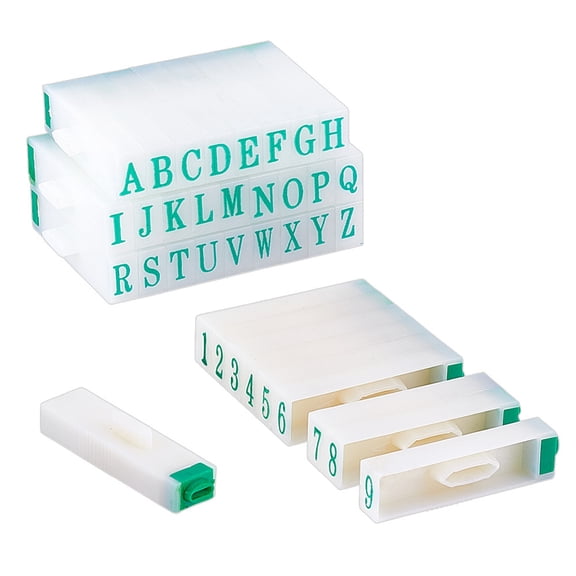 2 Sizes Detachable Number Stamp 0-9 Initial Number Stamps Combination Initial Rubber Stamps for Card Tag Making Photo Crafting Teaching 11x17mm