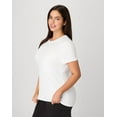 thumbnail image 3 of Hanes Just My Size Women’s Cotton Crewneck T-Shirt (Plus ) White 1X, 3 of 5