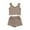 Brown, variant on MHZLDYZ Girls Clothing Children's Set Summer New Sleeveless Tank Top Solid Color Shorts Two Piece Set Party Birthday School Shirts for Girls 10-12 Girls 10-12 Summer Outfits (Orange,90)