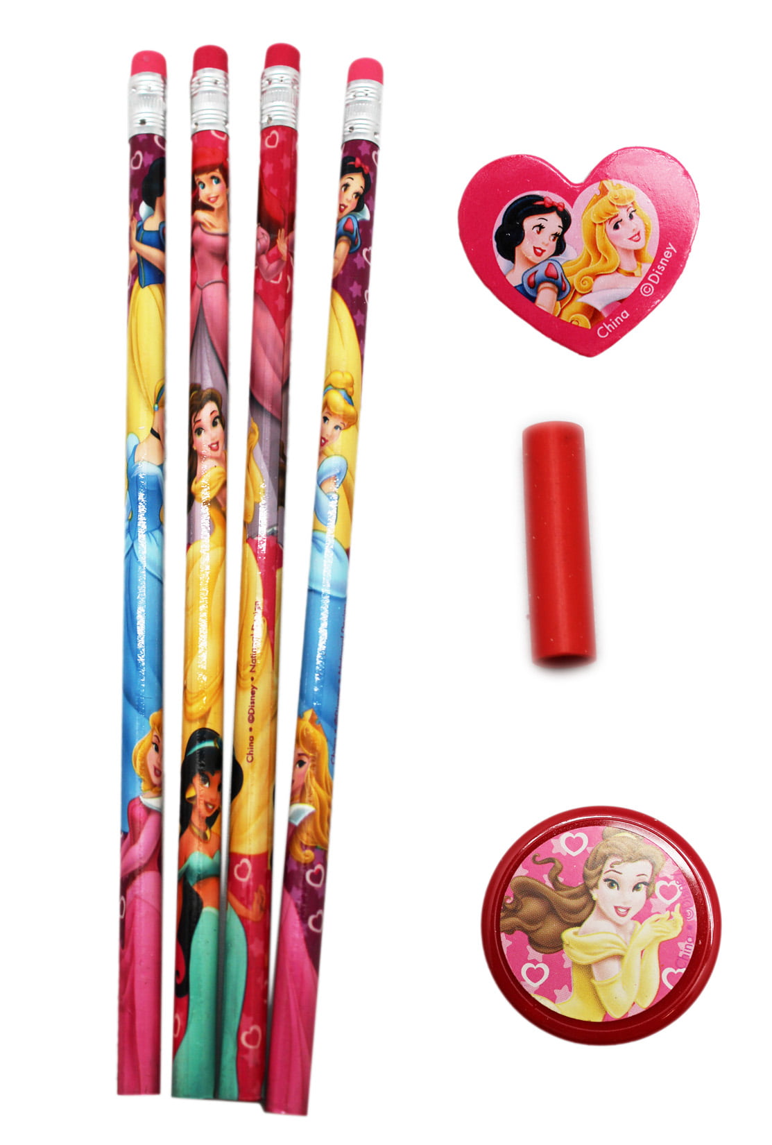 Disney Erasers / Rubbers ideal party bag item Disney licenced Pack of 4 New 