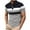 Gray, variant on ZCFZJW Men's Golf T-Shirts Fashion Color Block Striped Short Sleeve Lapel Athletic Tees Shirt Lightweight Summer Sport Casual Workout Tshirt Tops Red L