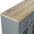 thumbnail image 6 of FESTIVO Farmhouse Buffet Cabinet with Glass Doors and Adjustable Shelves - Gray, 6 of 6