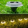 thumbnail image 6 of PRETXORVE Solar Underground Lights Outdoor Patio Decorative Stair Steps Lights Plastic High Transmittance High Brightness Lights, 6 of 6