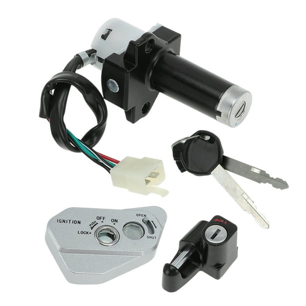 Conjunto de interruptor de encendido de motocicleta Unique Bargains para Hawk 250 y TBR7, candado de interruptor de encendido con llaves, candado antirrobo, candado de casco
