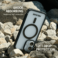 thumbnail image 3 of Pelican Ranger Apple iPhone 16 Plus MagSafe Compatible Case - Frosted Clear, 3 of 6