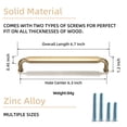 thumbnail image 2 of Goo-Ki 6.3" Hole Center Champagne Bronze Kitchen Cabinet Handles, Closet Classic Zinc Alloy Drawer Pulls Dresser Hardware for Bedroom， 6 Pack, 2 of 8