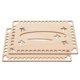 thumbnail image 5 of DIY Crochet Basket Wooden Base for Bag Making Beige Color Classic Shape Large Holes 2 Pieces, 5 of 5