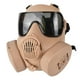 thumbnail image 1 of Máscara táctica, protección ocular completa de seguridad con correa ajustable para pistola de aire comprimido Lente Beige_Gray, 1 of 9