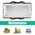 thumbnail image 5 of Tropical Plants Large Capacity Reusable Toy, Picnic, and Storage Basket - Foldable Oxford Cloth Material for Ultimate Convenience, 5 of 7