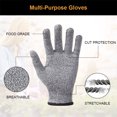 thumbnail image 4 of Wosthever Protección incomparable con guantes de seguridad de primera calidad Guantes de trabajo de cuero Guantes resistentes a cortes para Jardín y Patio Gris METRO, 4 of 6