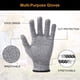 thumbnail image 5 of Bearachild Gris Manténgase protegido con guantes a prueba de mordeduras en cualquier situación Guantes de trabajo de cuero de protección para Jardín y Patio Gris S, 5 of 6