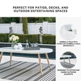 thumbnail image 5 of Signature Design by Ashley Seton Creek White Outdoor Dining Table, 5 of 10