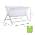 thumbnail image 3 of BreathableBaby Breathable Mesh Portable Bassinet - White, 3 of 6