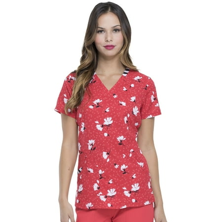 

Elle Prints A La Mode Female V-Neck Medical Scrub Top EL761