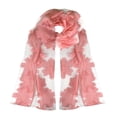thumbnail image 6 of Summer Fashion Lightweight Floral Embroidered Burnout Scarf, 6 of 10