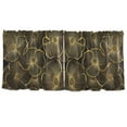 thumbnail image 7 of Yayeee Kitchen Curtains Set of 2 Light Filtering 57"x24" Over Sink Window Panels, Black Flower Pattern, 7 of 7