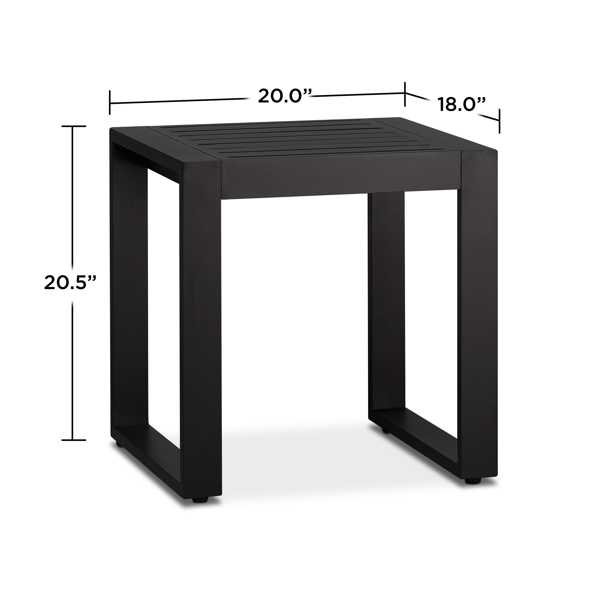Baltic End Tables in Black Set of Two by Real Flame - image 3 of 3