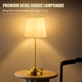 thumbnail image 6 of Coliware Gold Cordless Table Lamp, Rechargeable Battery Operated Lamps, Stepless Dimming Touch Control Wireless Lamp, Vintage Decor Night Light for Bedroom, Bedside, Bar, Balcony, LED Bulb Included, 6 of 12