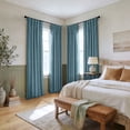 thumbnail image 3 of Half Price Drapes Denmark Blue Heritage Plush Velvet Room Darkening Curtains (1 Panel), 50W X 120L, 3 of 10