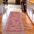 thumbnail image 2 of Floral Decorative Rug, Retro Design Blossoms in Earth Tones Vintage Garden Whirling Petals Artwork, Quality Carpet for Bedroom Dorm and Living Room, 6 Sizes, Blush Coral, by Ambesonne, 2 of 2