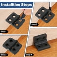 thumbnail image 5 of 6Pcs Torque Hinge, 40x30x4mm Nylon Adjustable Position Control Hinges (5mm Hole), 5 of 6