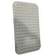 thumbnail image 1 of Long Bathtub Mat PVC Non-Slip Anti Mould Shower Mat with Drain Holes & Suction Cups Machine Washable Solid White100x40cm, 1 of 5