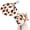 Brown, variant on Outdoor Pets Sun Hat with Ear Holes, Adjustable Pet Bucket Hat ，Love：Large | Cute Breathable Cotton Canvas Beach Bonnet with Adjustable Chin Strap & Secure Fit for Small Medium Large Cats Dogs
