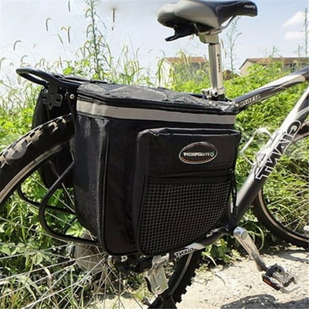 Bike Carrying Case - 5.28 GAL Waterproof Mountain Bike Rear Seat Tail Bag Pannier Carrier Cycling Bicycle Outdoor Double Zipper Luggage Case
